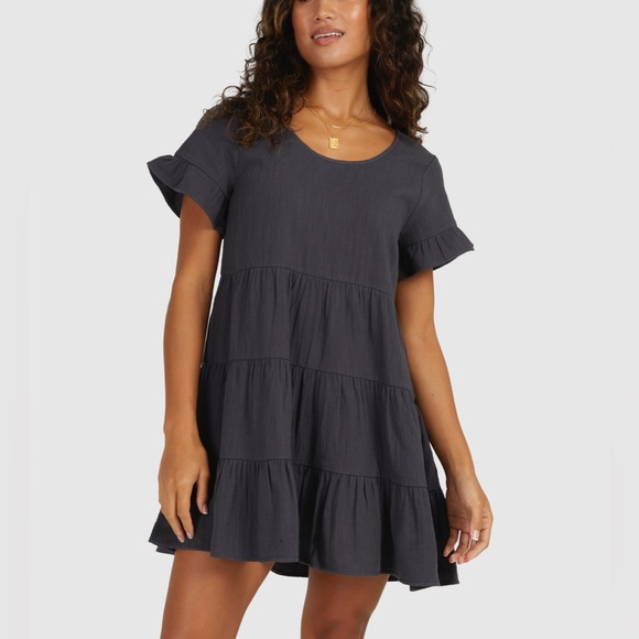 Billabong Black Pixie Mini Dress - Picture 4 of 6